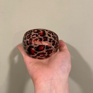 Leopard Print Bangle Bracelet
